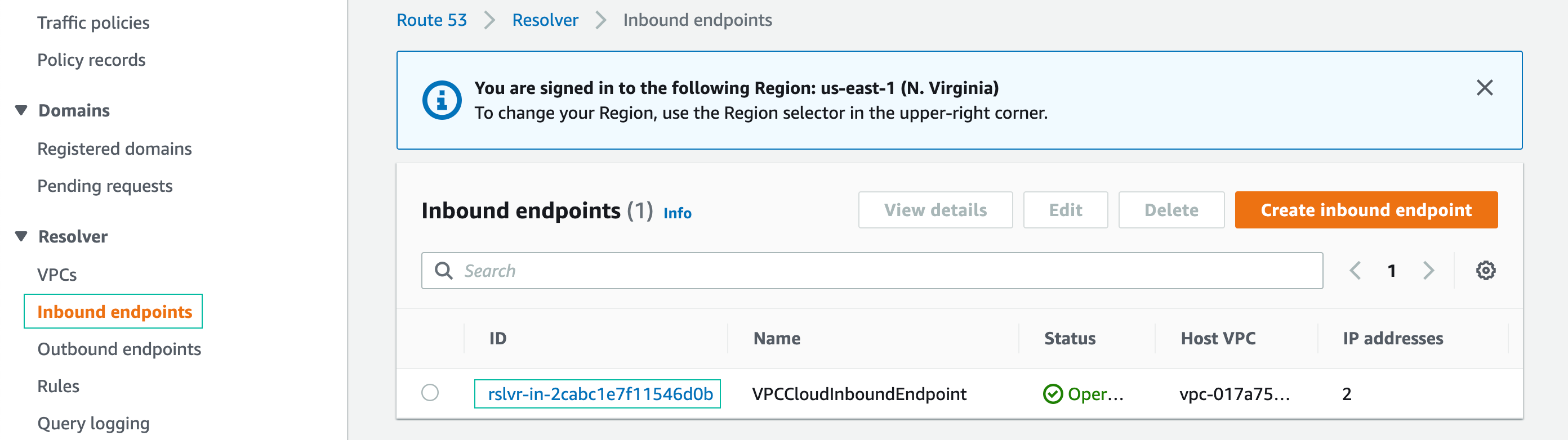 Inbound endpoint